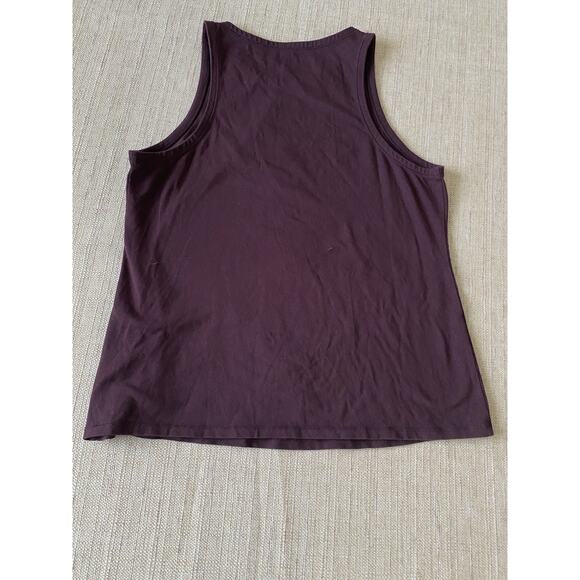 EILEEN FISHER Organic Cotton Stretch Rib Scoop Neck Tank Top M - Picture 1 of 6